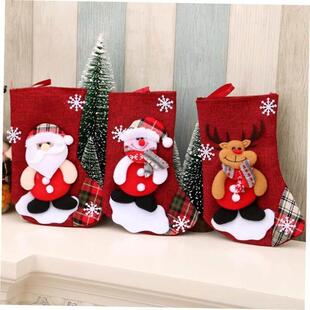Christmas gift stockings ornaments bag tree Linen