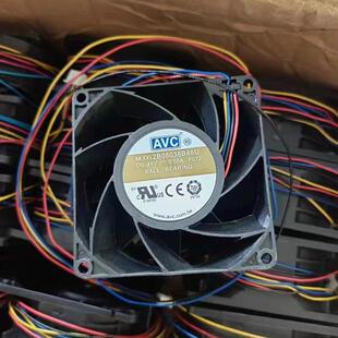 8038 原装 4线PWM机箱散热风扇 8CM 48V0.58A AVC 2B08038B48U直流