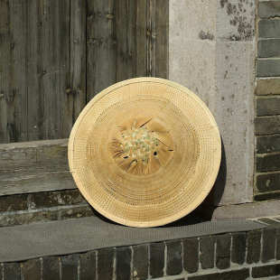 手工挂墙面手工斗笠帽子大号竹编遮阳帽防雨装饰雨伞斗笠舞蹈道具