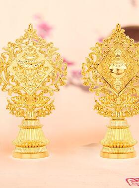 净心缘用品六寸金色八吉祥摆件吉祥八宝密宗新款