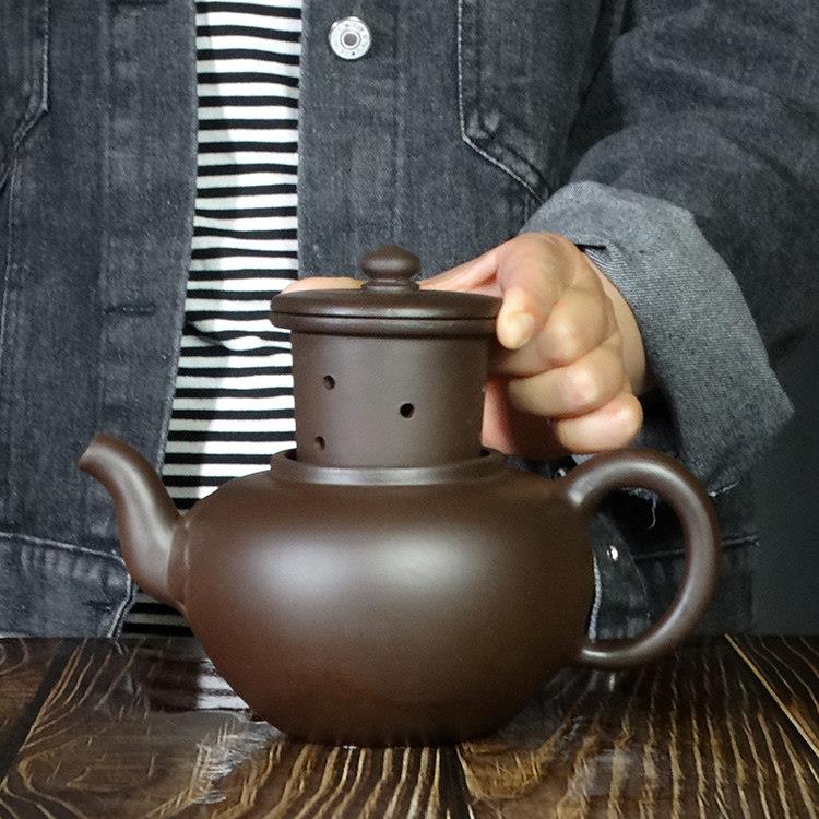 宜兴正宗纯全手工大容量紫砂壶大号家用泡内胆茶壶700毫升捡漏壶