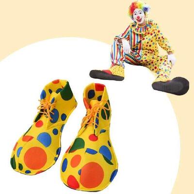Adult Clown Shoes Holiday Fancy Dress Xmas Carnival Set