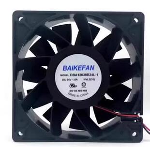 原装BAIKE DBA12038B24L-1 24V 1.0A 大风量双滚珠变频器散热风扇