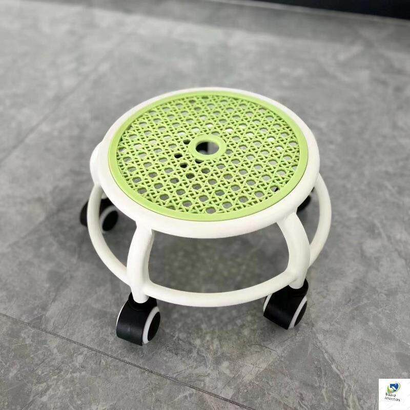 万能轮小凳子滑轮带轮子的低凳子儿童凳家用椅子移动漂亮的缝滚轮
