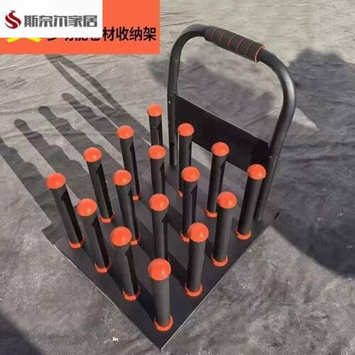 软膜广告材料存放车写真耗材收纳架可移动卷材放料架喷绘布存放架