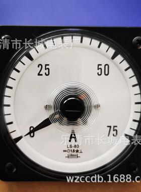 供应 63C18 LS-80 75安培 75mv 船用表 广角度 直流电流测量仪表