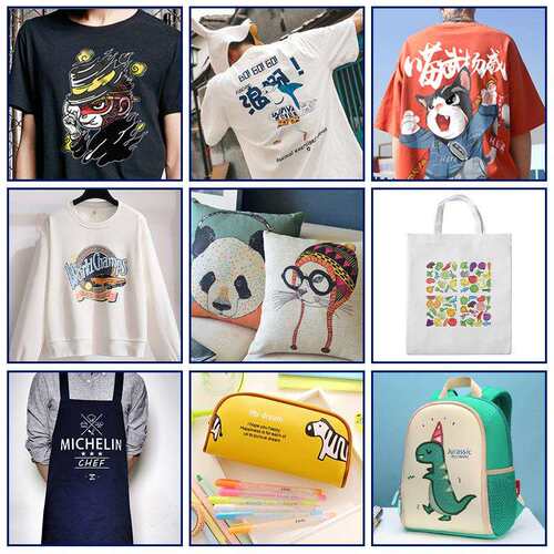 dtf烫画膜打印机纺织服装t恤印花机图案logo烫标热数码柯式烫画机