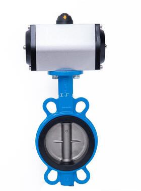 气动蝶阀气动阀门D671X气动对夹式蝶阀球磨不锈钢板DN40-DN300