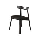 梵创 极简餐椅客厅家用小户型实木靠背黑色吃饭餐桌椅子轻奢 意式