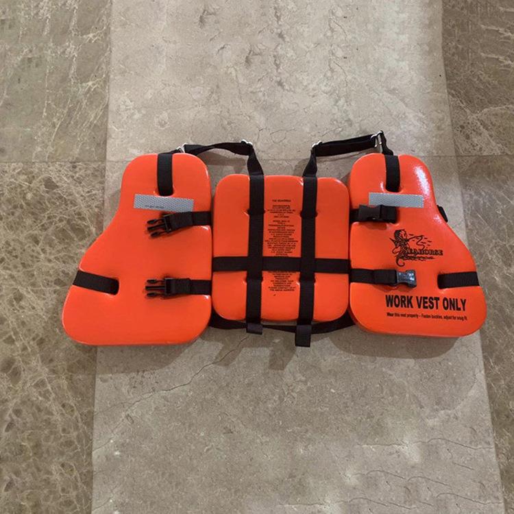 厂家直销大力三片式救生PDK衣氯丁橡胶式材浮质三片救生衣便救携