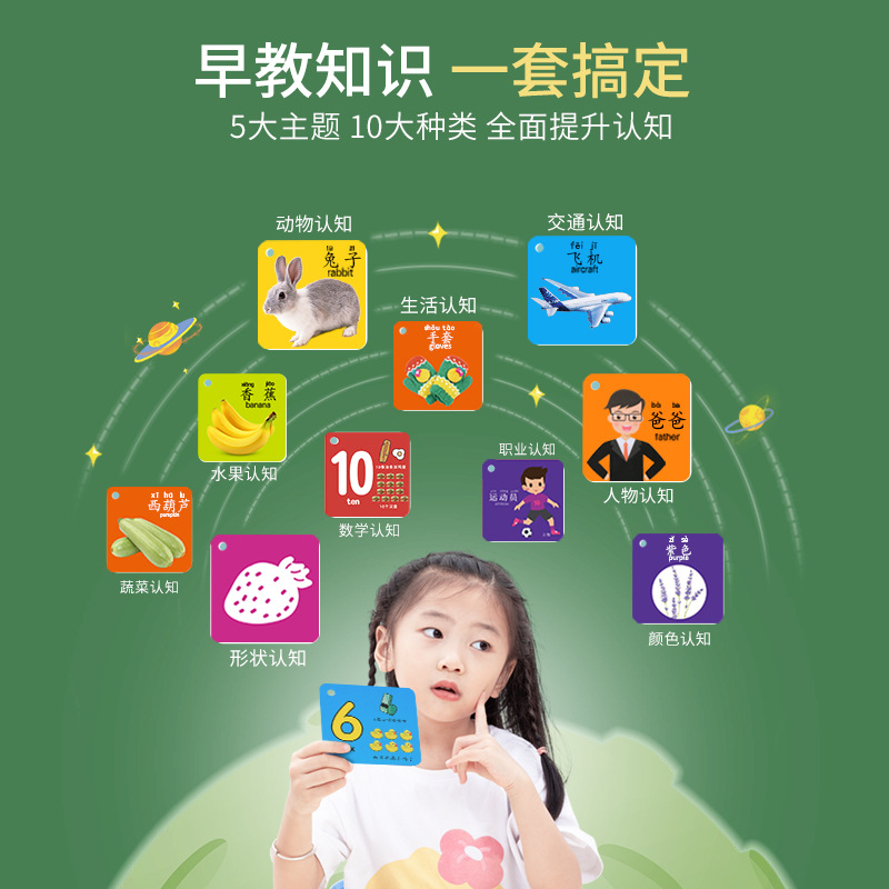 动物卡片早教认知启蒙儿童认知卡