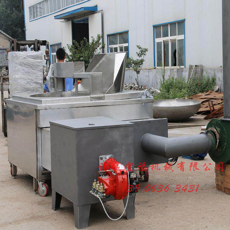 燃气油炸机 燃油蚕豆油炸机厂家 全自动花生米油炸锅价格