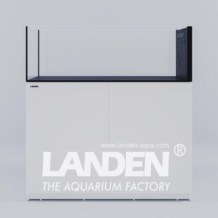 蓝甸LANDEN鱼缸水族箱底滤客厅屏风超白玻璃溪流缸超薄侧溢流定制