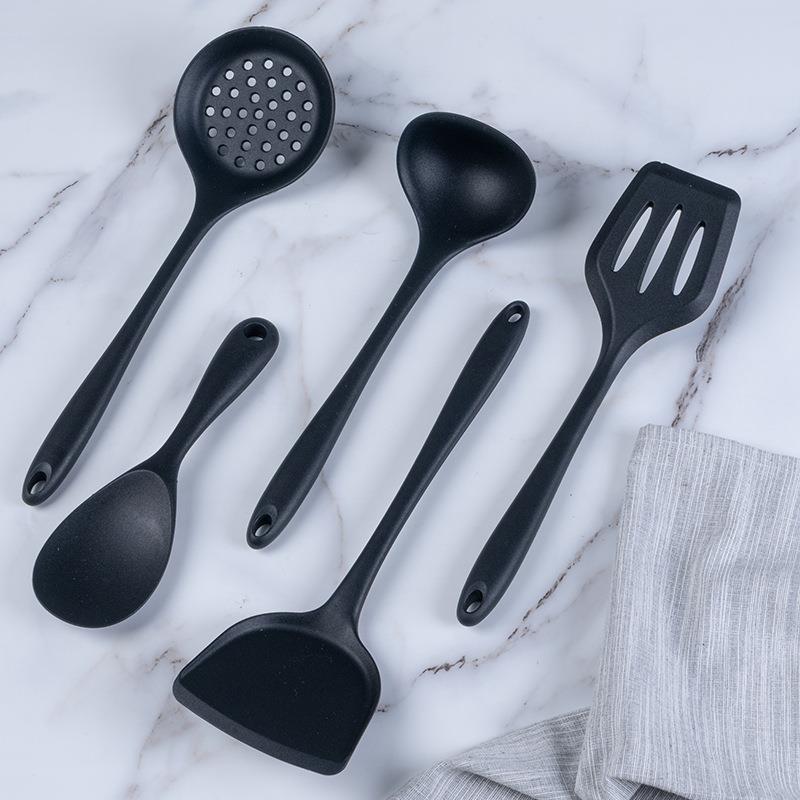 厂家具直厨具装套锅供铲子硅胶厨房用硅胶厨具多件套炒菜铲勺汤漏