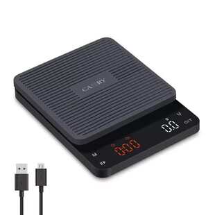 香山咖啡手咖啡水粉电子秤计时电子冲意称重厨房式可称秤比克计量