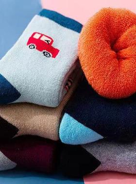 5 Pairs/Lot Cotton Children Kids Socks for Girls Boys Winter