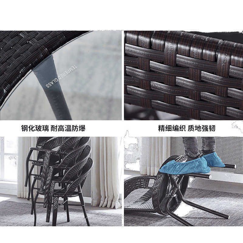 阳台小桌椅组合室外藤椅三件套单人户外休闲茶桌椅庭院防晒茶桌子,住宅家具,桌椅套件,淘宝优惠券,粉丝福利购,淘宝优惠卷