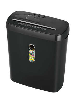凌亚SD108P碎纸机办公12L大容量电动小型条状2级家用8张碎纸