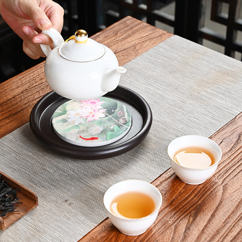 粗陶藤编壶垫壶承干泡台茶盘日式养壶紫砂壶储水底座壶托茶具大号,餐饮具,茶托,淘宝优惠券,粉丝福利购,淘宝优惠卷