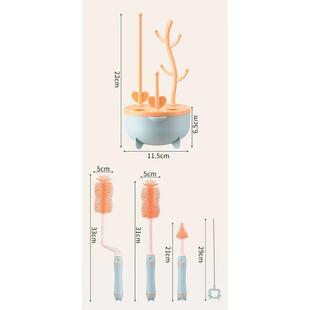 Rack Bottle Set Cleaner Portable with Drying Baby