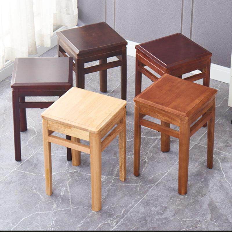 实木圆凳餐桌凳子家用木凳仿古艺术凳茶几凳矮凳曲木板凳整g&