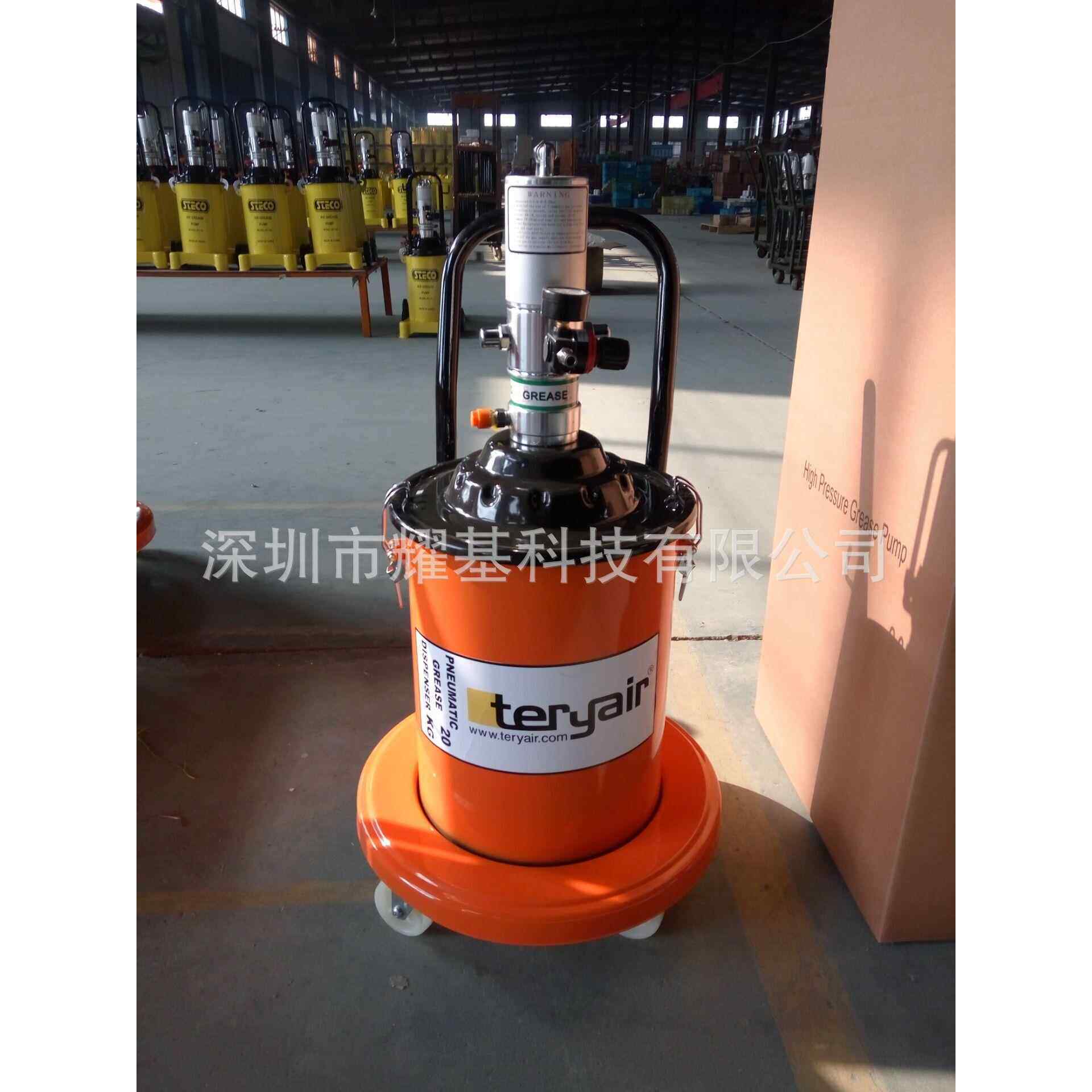 高压黄油泵气动黄油枪20L35L自选容量可移动式黄油加注机器精选
