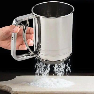 Baking Sifter Portable Manual Sifter Double-layer Baking
