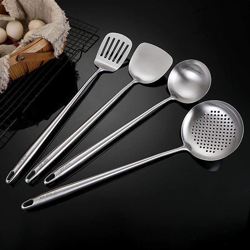 炒铲加厚炒菜铲烹饪铲锅铲不锈钢加长柄手柄炊具小锅铲家用款大号