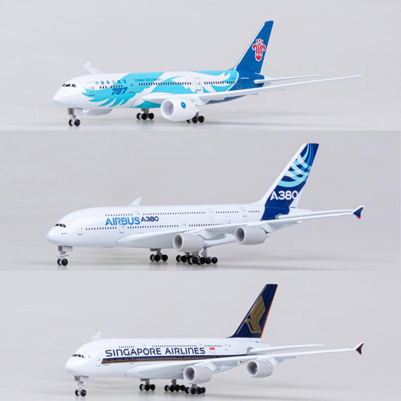 轮新加坡金属南航a380带原型机18cm空客航模飞机国航客机合金模型