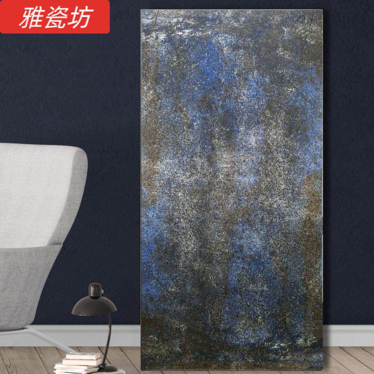 仿古600×1200规格金属釉面地砖客厅高级艺术餐厅服装商业用砖