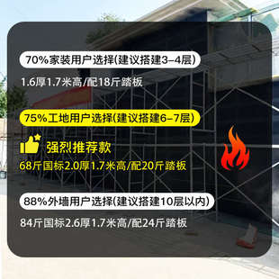 全套床形手脚架踏板配件家装建筑工地施工移动活动厂家直销脚手架