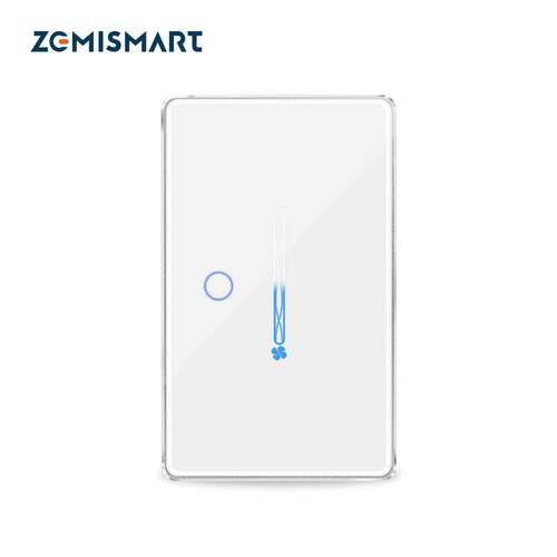 Zigbee零火智能一路滑条风扇灯开关1带滑动控制风扇