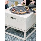 家用庭院烧烧烤炉烧烤围炉烤火烤炉木炭架炉烧烤别墅户外桌取暖炉