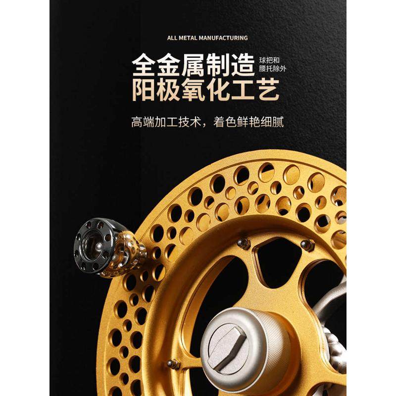 筝友2023新款折叠风筝线轮盘专业高档背带手握轮刹车防倒转风筝轮