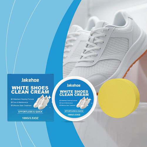 JAKEHOE White Shoe Cleaning Cream - Gentle no-rinse formula
