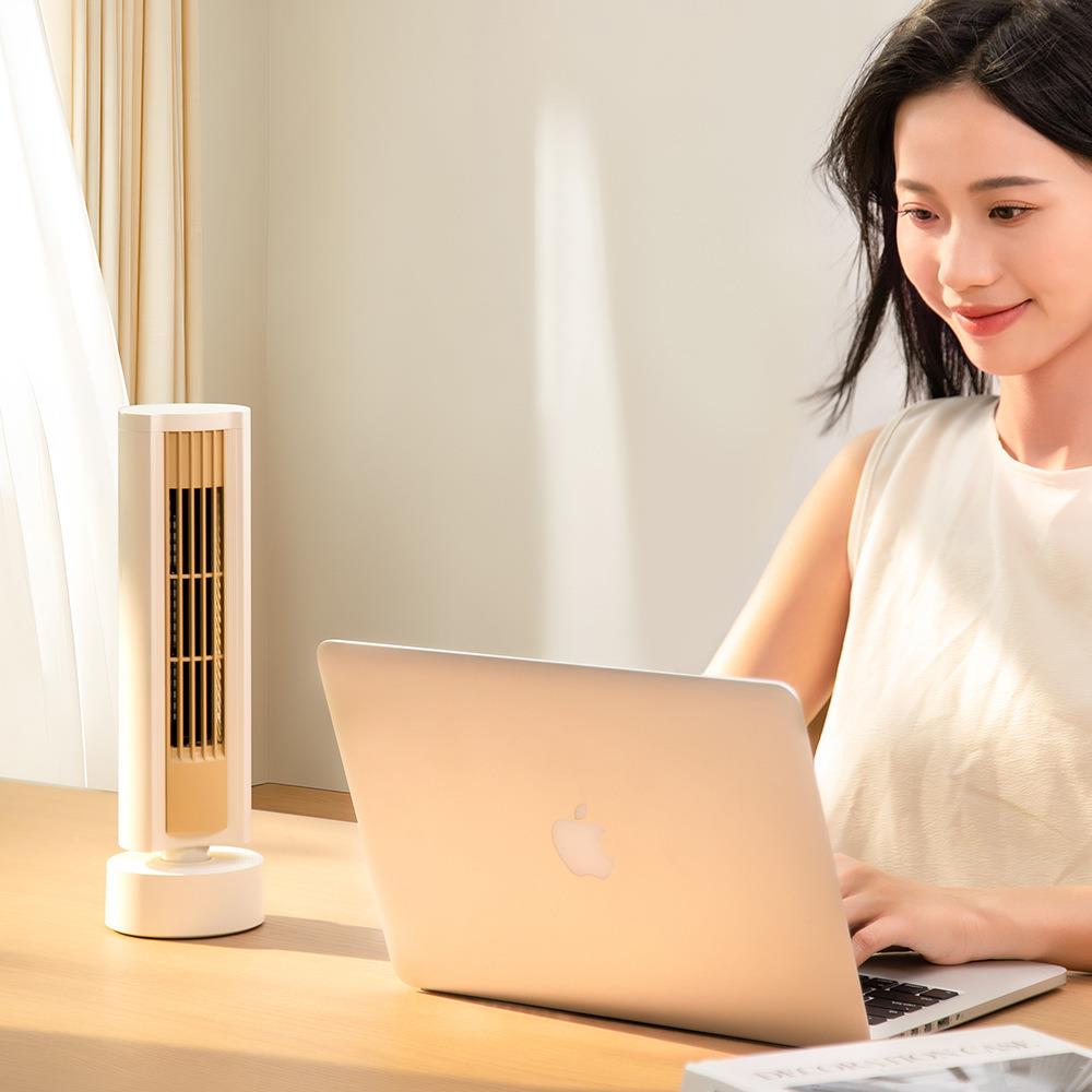 爆款电风扇家用台式宿舍办公室USB负离子空气循环小型塔扇