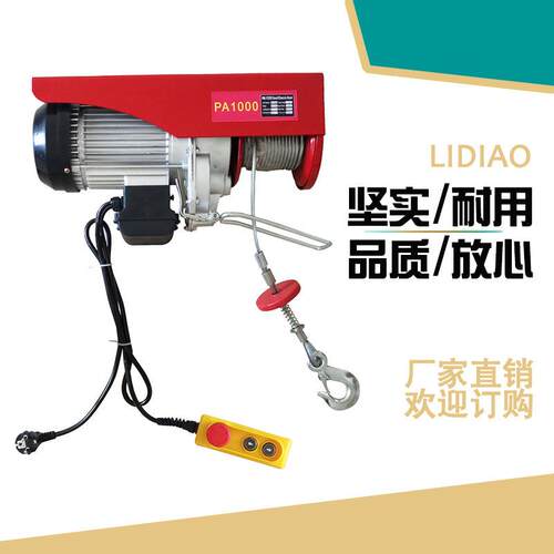 厂家直销力雕微型电动葫芦 220V家用小电机悬挂式电动葫芦PA800