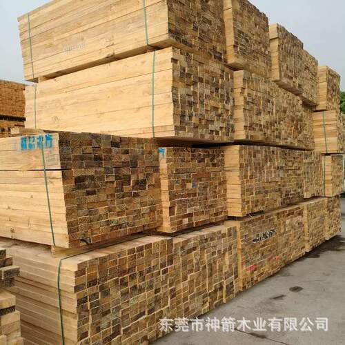 建筑木方模板厂家东莞工程工地桥梁木条枕木支撑尺寸标准不变形