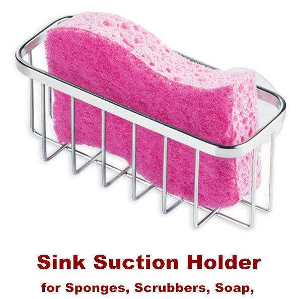 Dish Sponge Holder Basket Kitchen Sink Organization - 实物图