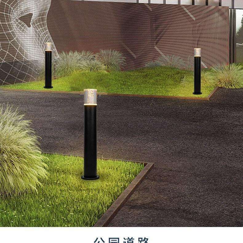 草坪灯亚克力水晶户外庭院灯LED6W室外防水60cm草地灯绿化工程灯