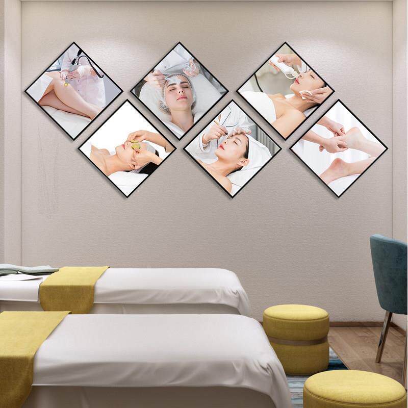 美容院装饰画皮肤管理店养生工作室背景墙面壁画广告宣传海报挂画