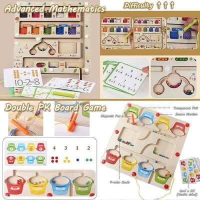 Magnetic Sorting Games Montessori Toys Maze Board Learning