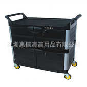 超宝d012a大号三层带门手推车酒店客房餐厅服务车送餐车酒水车