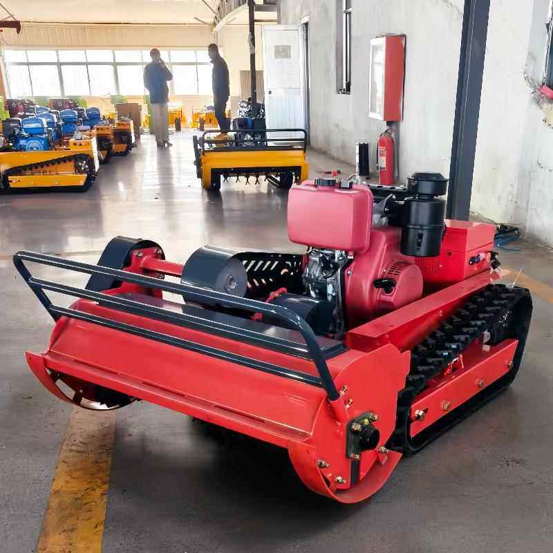 源厂家果遥控割草机头开除DDE草履带式全地形碎草荒机出口园除草