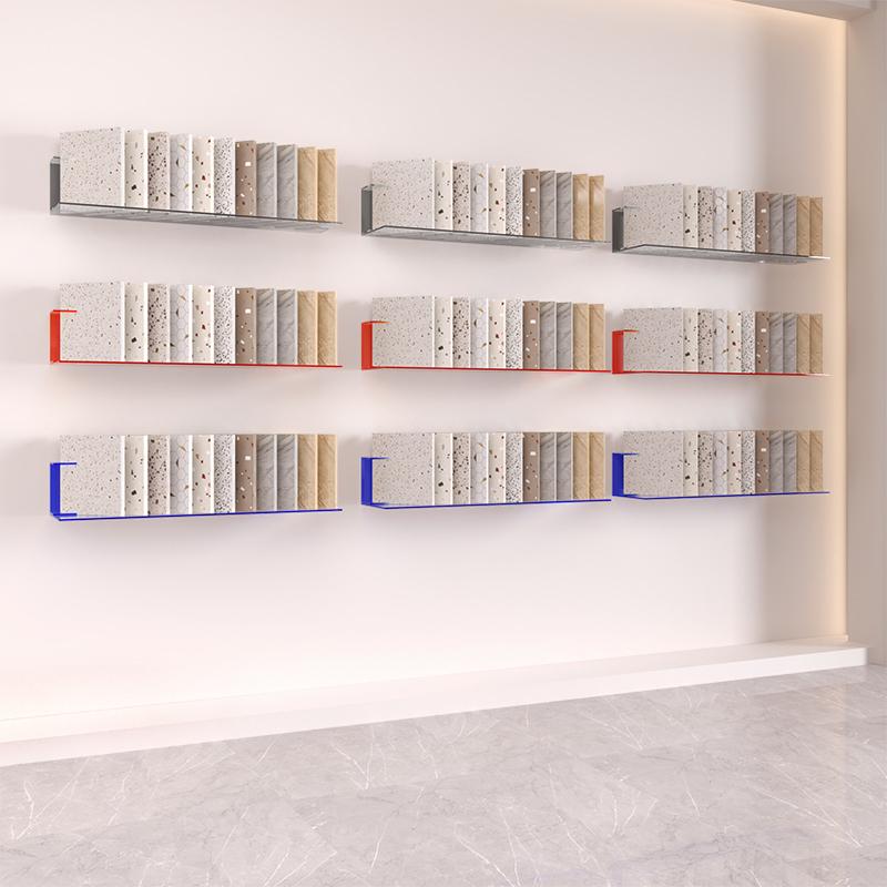 瓷砖展示坂色样品板铝专用挂色卡力墙展示架亚克柜门柜玻璃扣橱板