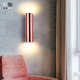 饰灯具 卧室床头壁玄关过道走廊装 彩驰 北欧现代简约双头LED壁灯