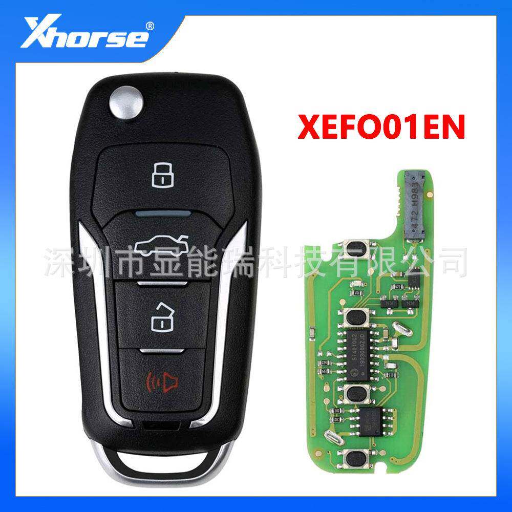 Xhorse适用于福特4键遥控汽车钥匙XEFO01EN