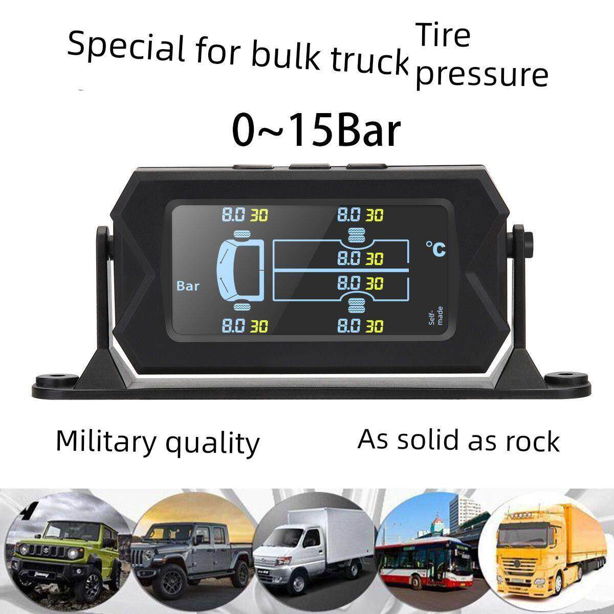 太阳能轮胎压力计工程大卡车Rv无线通用客车卡车6轮外胎压力计