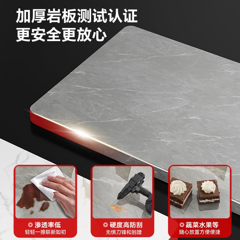 岩板储厨房一置物架落地多家层用物厨房置物柜多功能靠墙体收纳碗