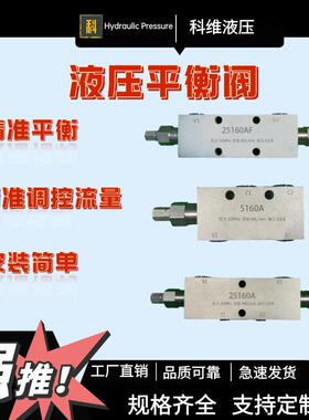 液压单向双向平衡阀5160 5220 25160 25220 A BF吊车船舶油缸锁阀